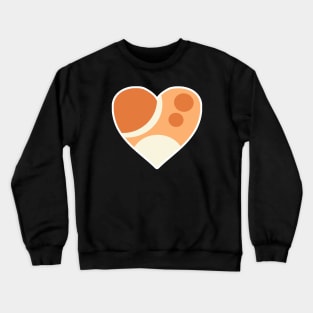 Little Sister Heeler | Heeler Family Fur Pattern Love Hearts Crewneck Sweatshirt